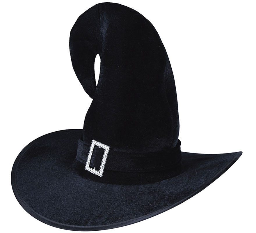 Translation missing: en.Sombrero de Bruja Curvo Negro con Evilla