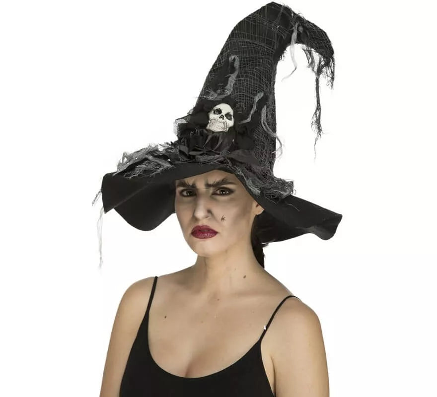 Translation missing: en.Sombrero de Bruja Desgastado con Calavera