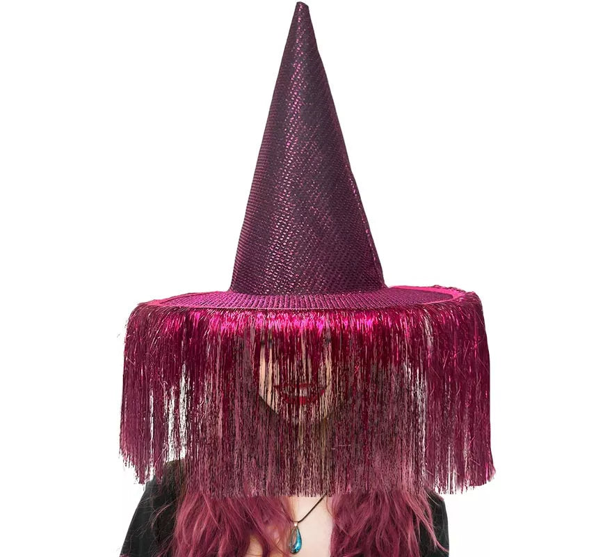 Translation missing: en.Sombrero de Bruja lila con Flecos