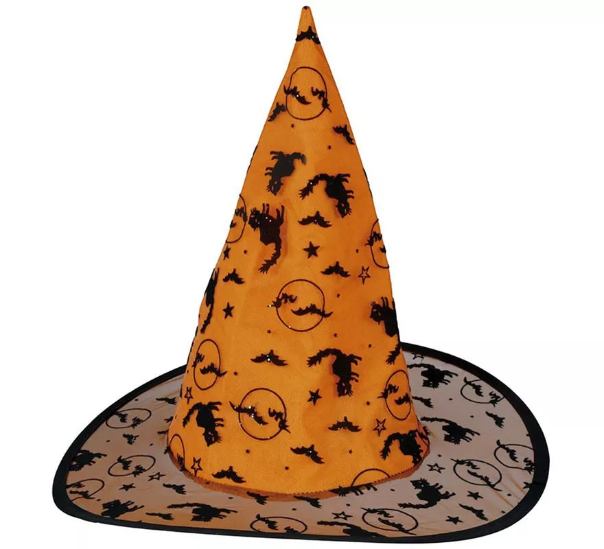 Sombrero de Bruja Naranja