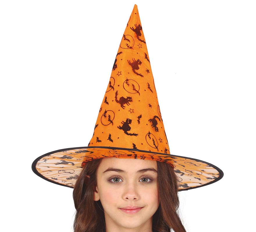 Translation missing: en.Sombrero de Bruja Naranja Infantil