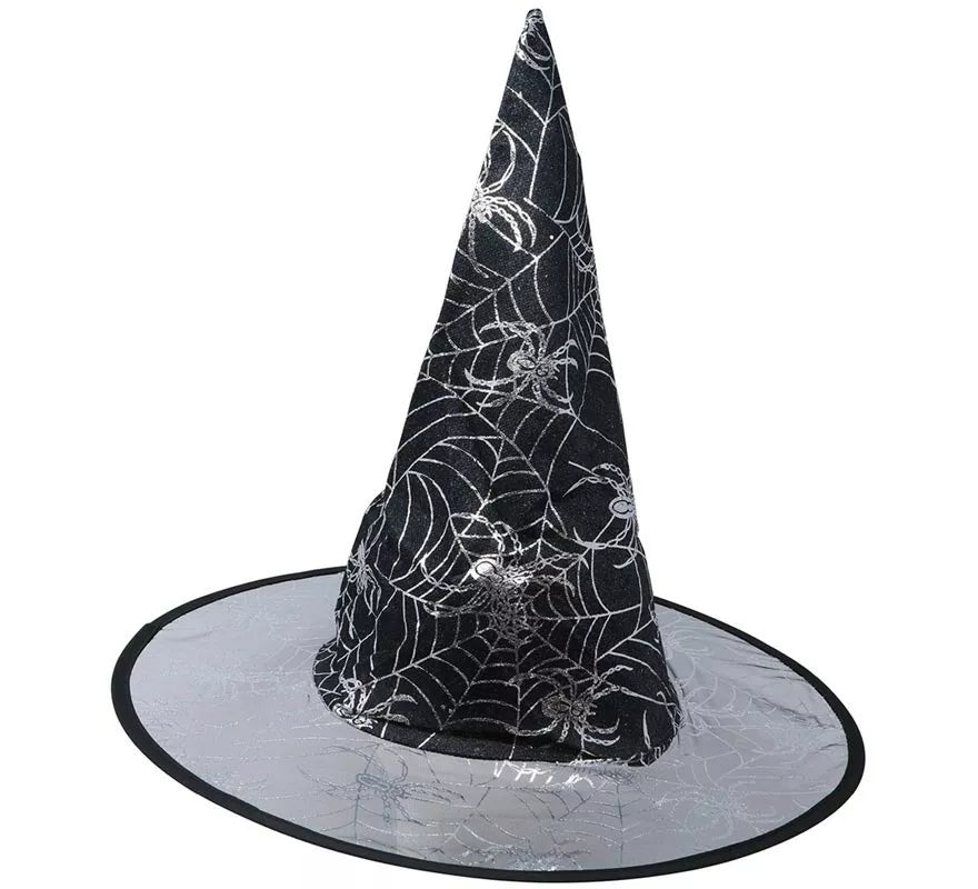 Translation missing: en.Sombrero de Bruja negro con dibujos estampados