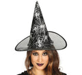 Sombrero de Bruja negro con dibujos estampados