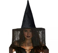 Sombrero de Bruja negro con Flecos