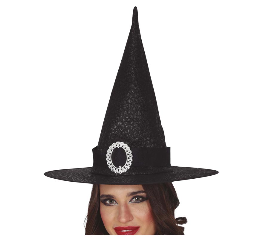 Translation missing: en.Sombrero de Bruja Negro con Hebilla