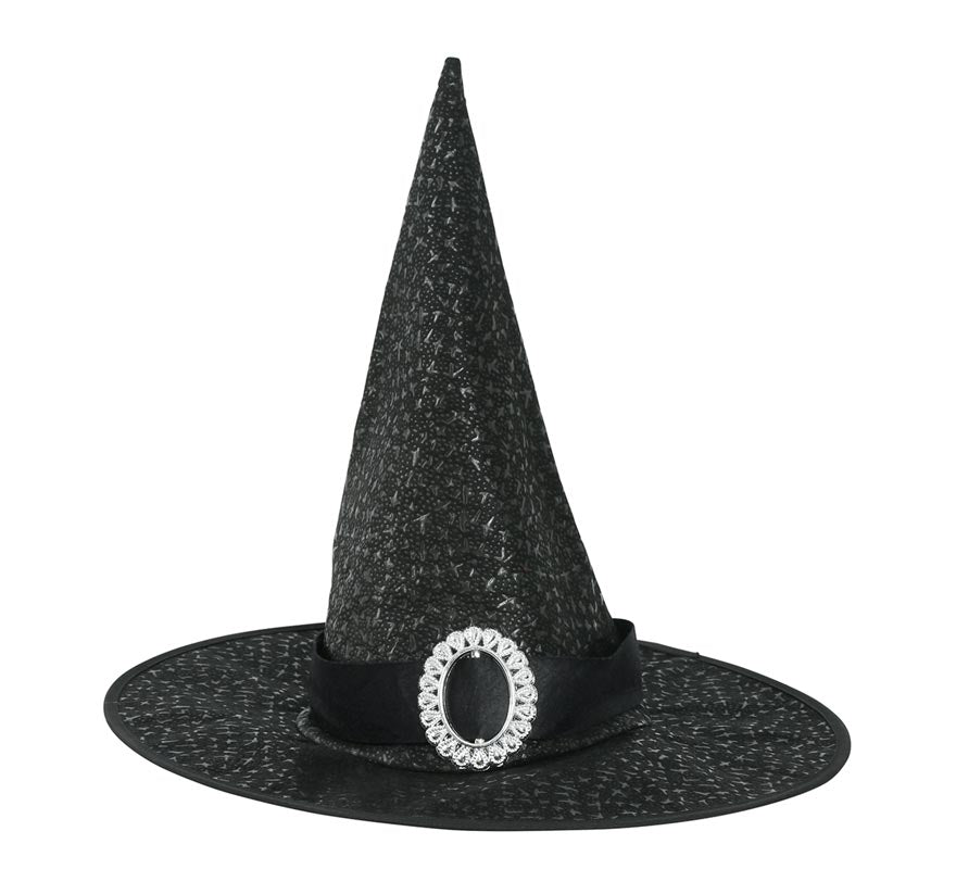 Translation missing: en.Sombrero de Bruja Negro con Hebilla