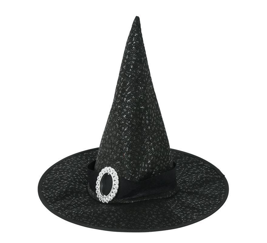 Translation missing: en.Sombrero de Bruja Negro con Hebilla