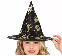 Children's Halloween Black Witch Hat