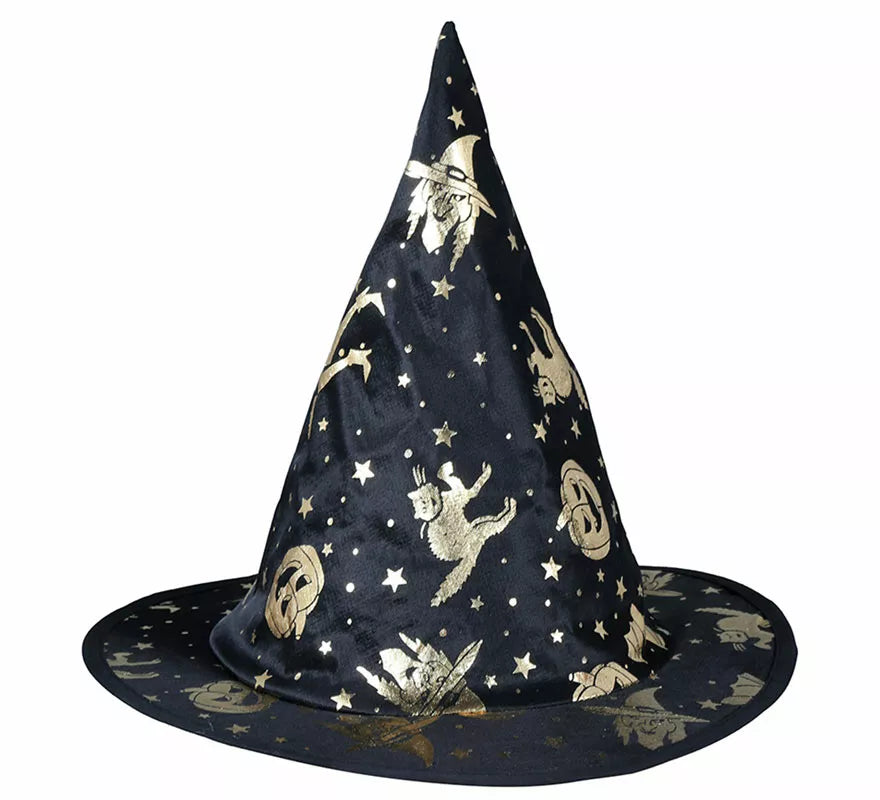 Translation missing: en.Sombrero de Bruja Negro Halloween Infantil
