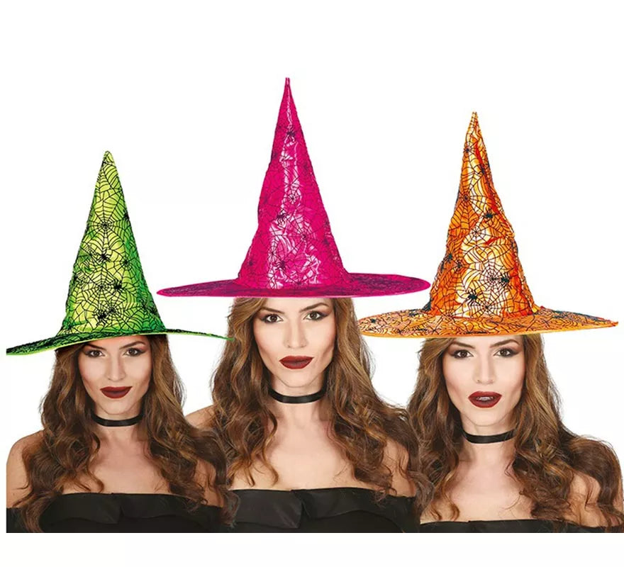 Sombrero de Bruja Neón en colores Surtidos