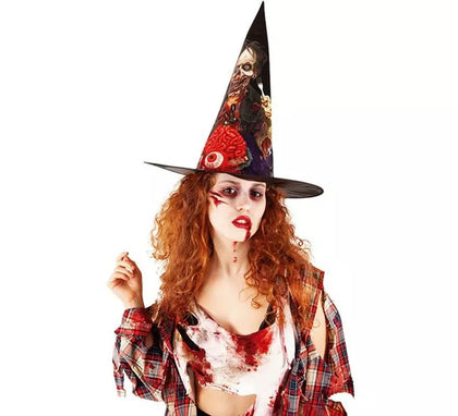 Sombrero de Bruja Zombie