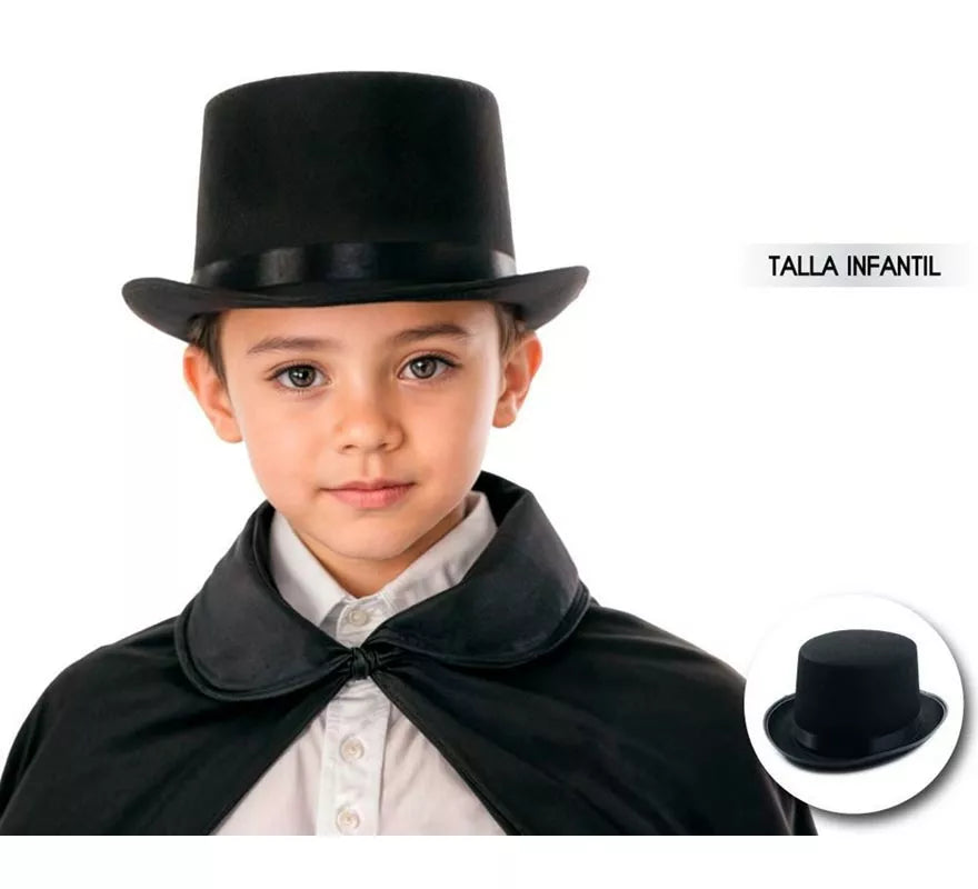 Translation missing: en.Sombrero de Copa o Chistera negra infantil