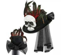 Voodoo Top Hat Skull and Bones