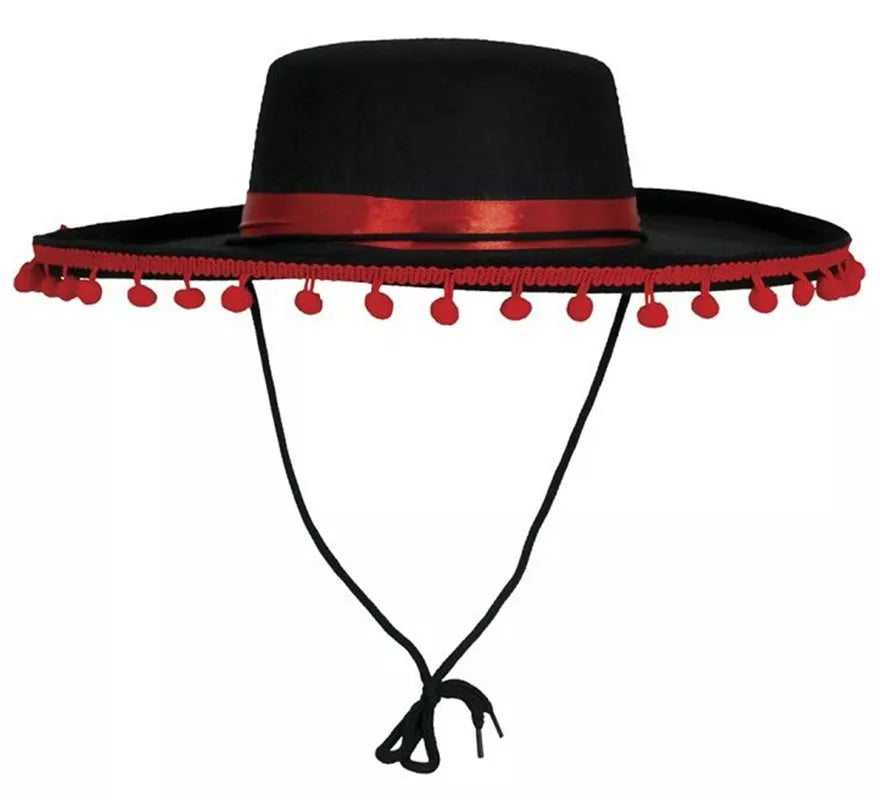 Sombrero de Cordobés con Borlas elegante