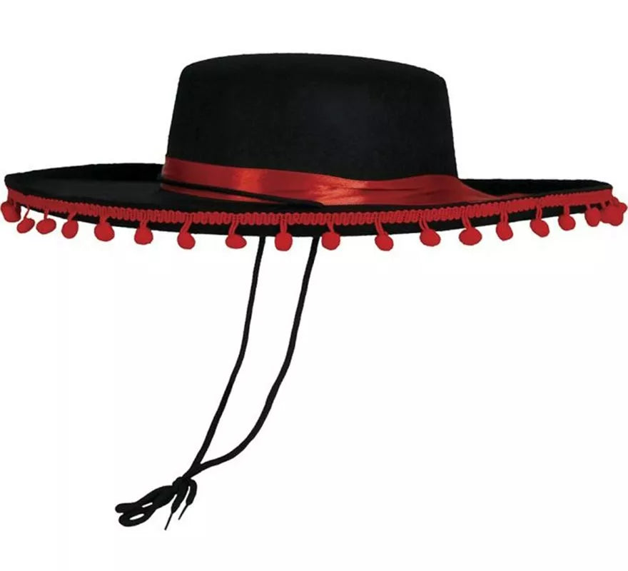 Translation missing: en.Sombrero de Cordobés con Borlas elegante