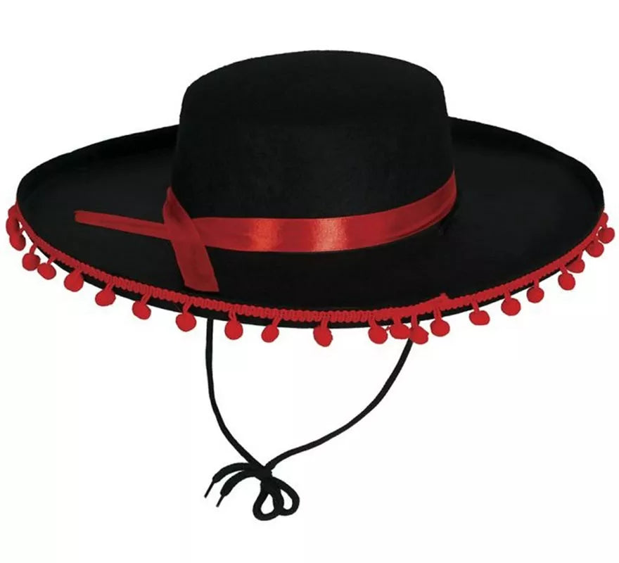 Translation missing: en.Sombrero de Cordobés con Borlas elegante