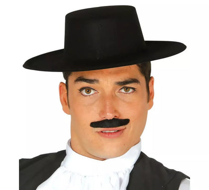Sombrero de Cordobés flocado negro