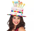 Sombrero de Cumpleaños con Velas Multicolor