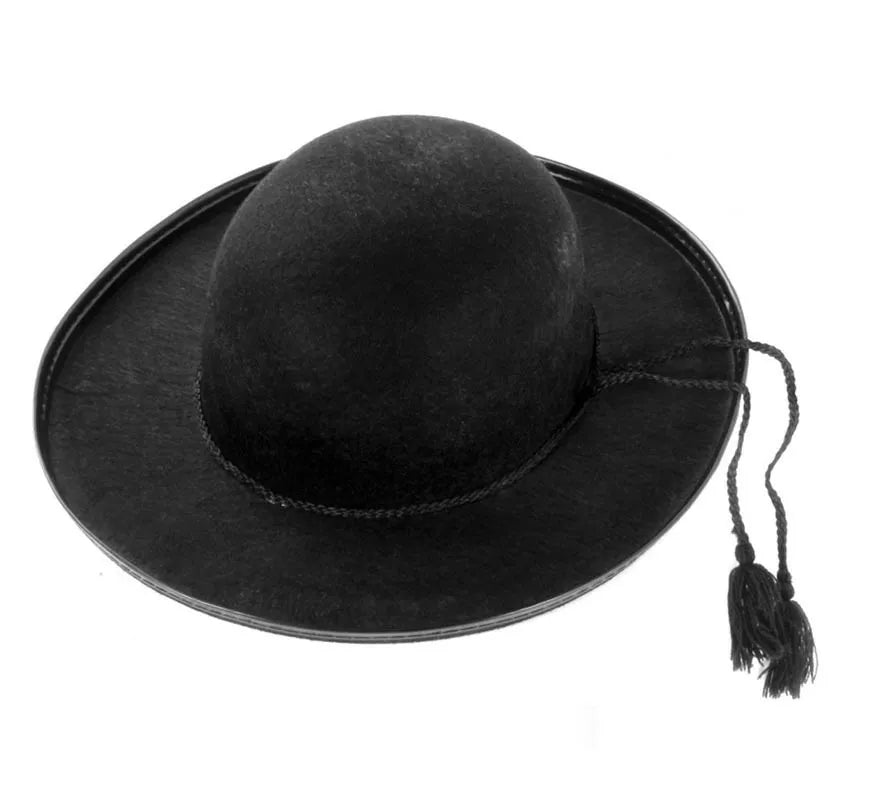 Translation missing: en.Sombrero de Cura negro adulto