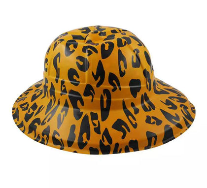 Sombrero de Estampado de Leopardo de PVC