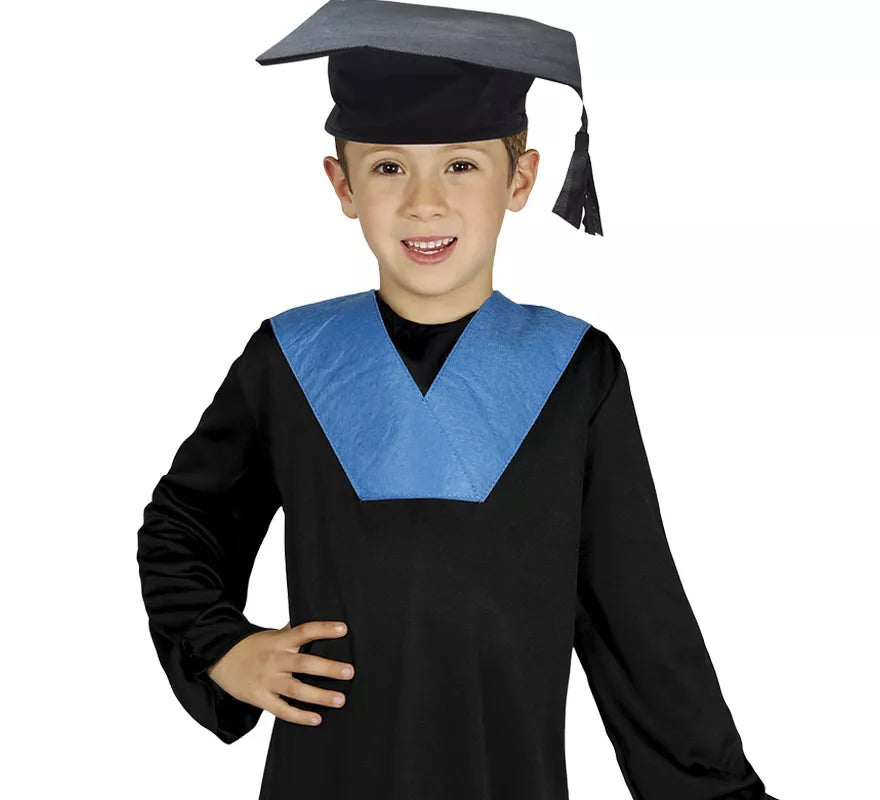 Sombrero de Estudiante o Birrete de Tela Infantil de 52 cm