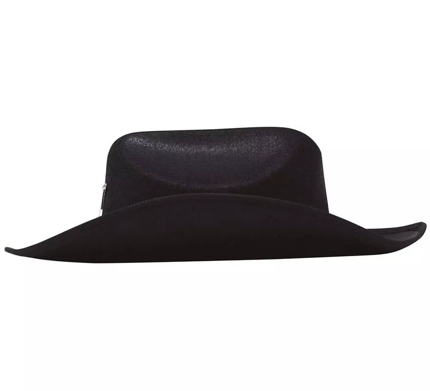 Sombrero de fieltro Sheriff infantil negro