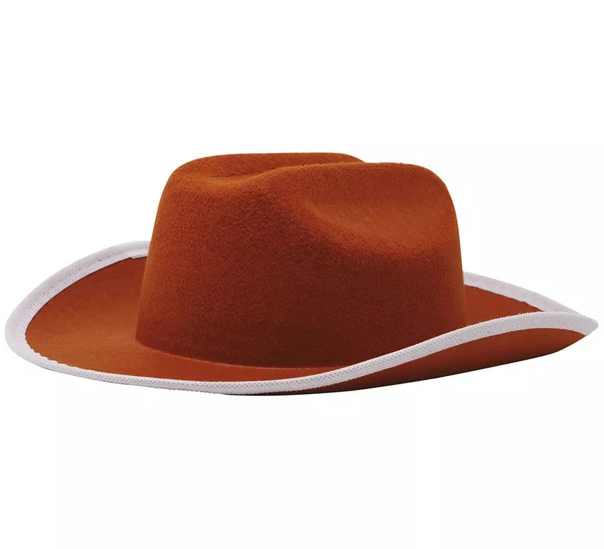 Translation missing: en.Sombrero de fieltro Vaquero infantil marrón
