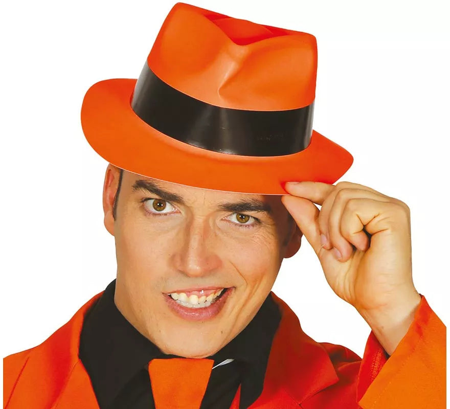 Sombrero de Gangster de plástico colores surtidos