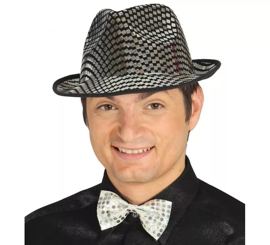 Sombrero de Gangster plateado