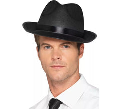 Black Gangster Hat
