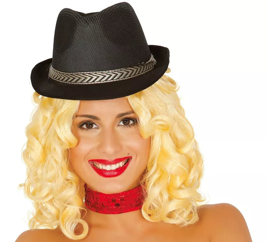 Sombrero de Gánster negro