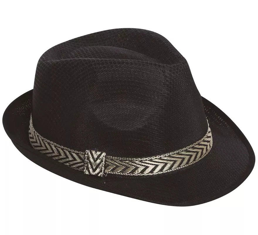Sombrero de Gánster negro