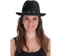 Sombrero de Gánster Negro para adultos