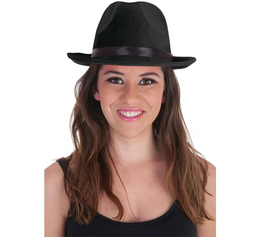 Translation missing: en.Sombrero de Gánster Negro para adultos