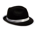 Sombrero de Gánster negro y blanco