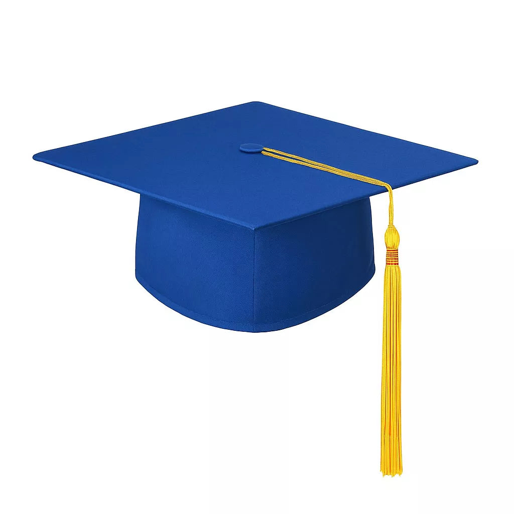 Sombrero de Graduado azul adulto