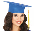 Sombrero de Graduado azul adulto