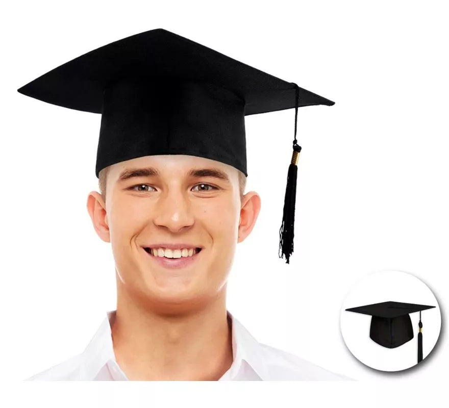 Translation missing: en.Sombrero de Graduado o birrete con tela adulto