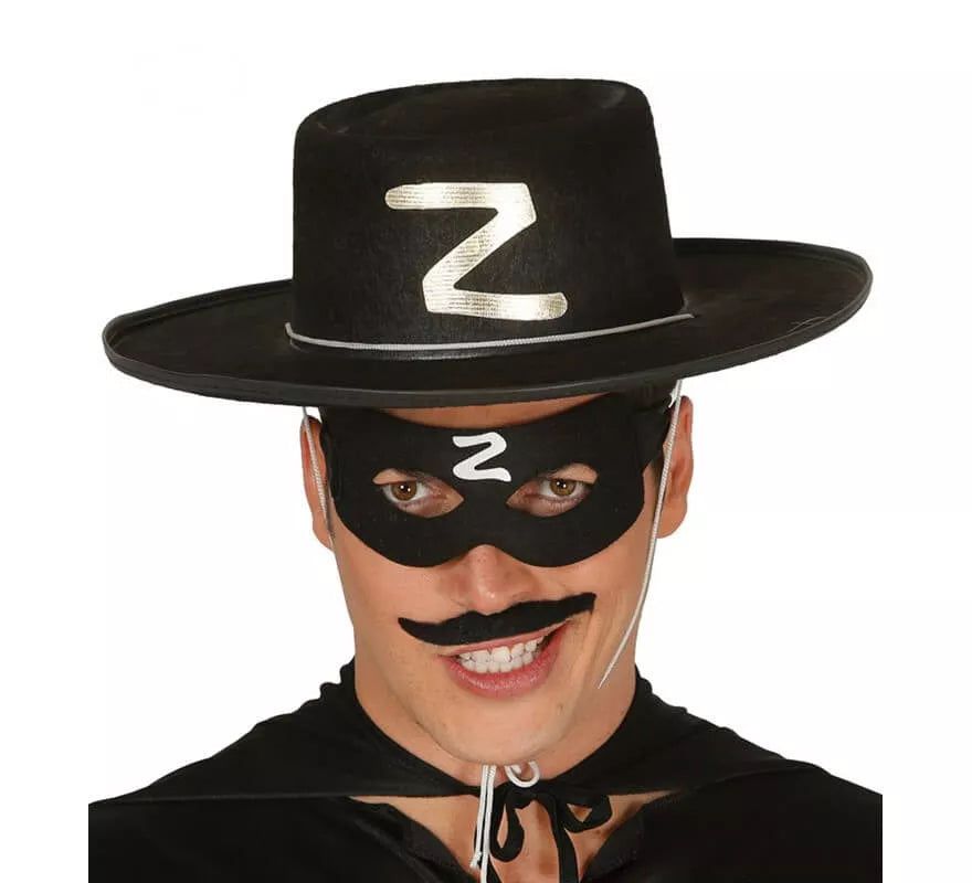Translation missing: en.Sombrero de héroe enmascarado de fieltro negro