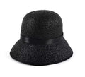 Sombrero de los años 20 negro brillante adulto