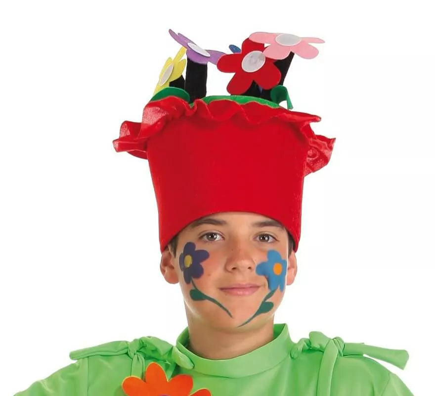 Translation missing: en.Sombrero de Maceta con flores infantil