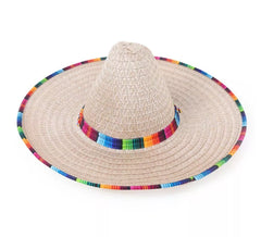 Chapéu mexicano multicolorido de 45 cm