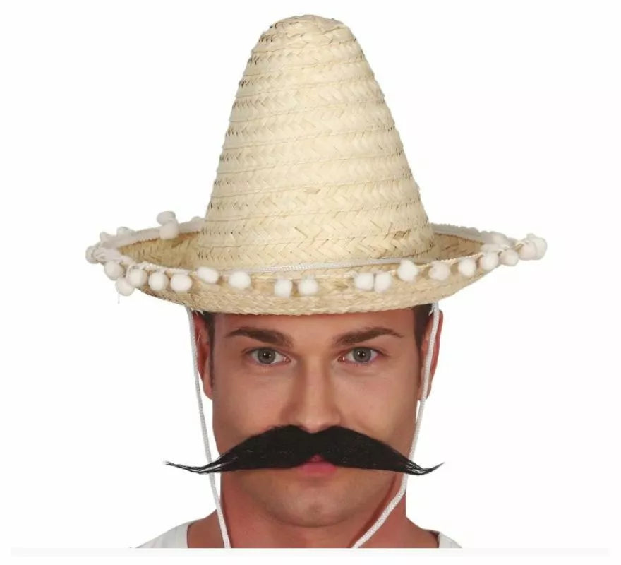 Translation missing: en.Sombrero de Mexicano con Borlas en varios colores de 33 cm
