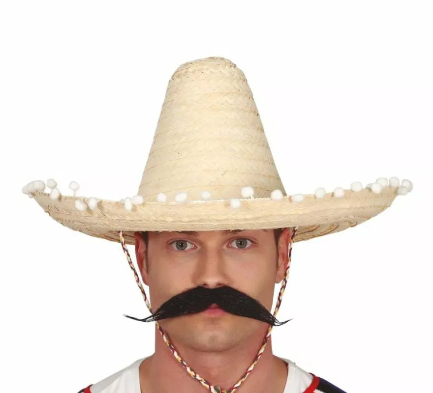 Sombrero de Mexicano con Borlas en varios colores de 45 cm