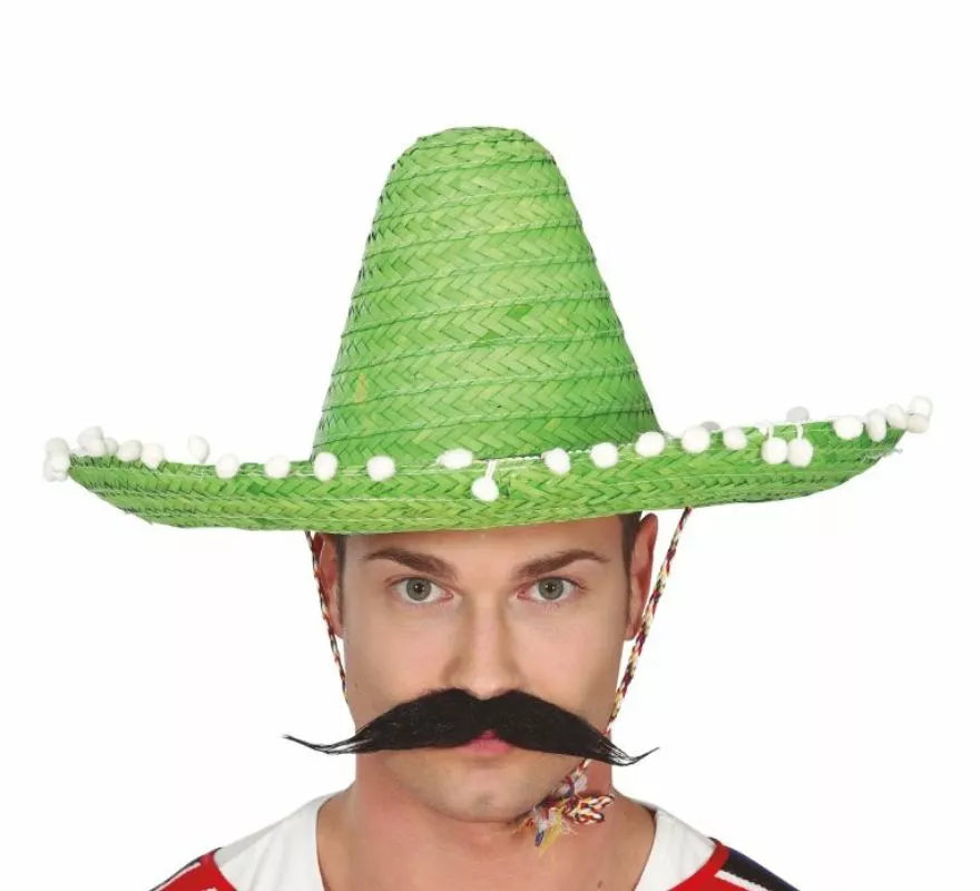 Sombrero de Mexicano con Borlas en varios colores de 45 cm