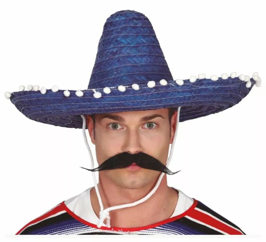 Sombrero de Mexicano con Borlas en varios colores de 50 cm
