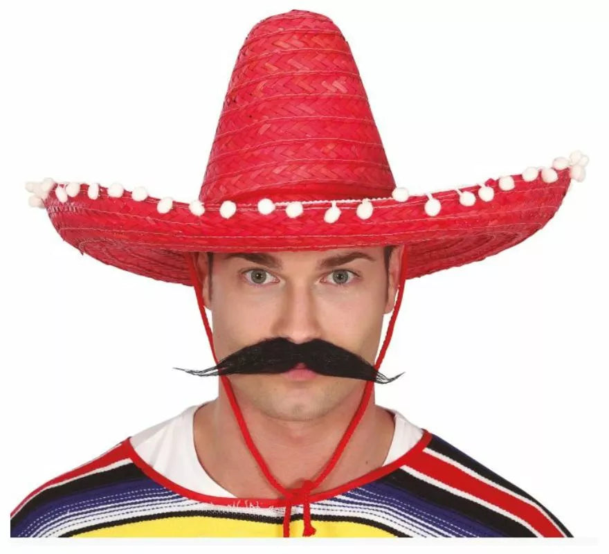 Translation missing: en.Sombrero de Mexicano con Borlas en varios colores de 50 cm