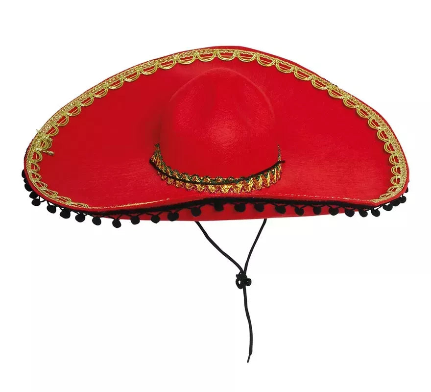 Translation missing: en.Sombrero de Mexicano Rojo Fieltro