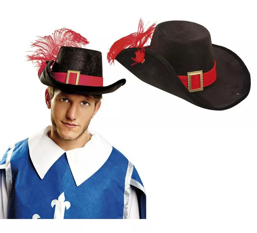 Translation missing: en.Sombrero de Mosquetero de Terciopelo con pluma