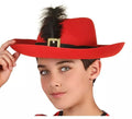 Sombrero de Mosquetero Rojo infantil